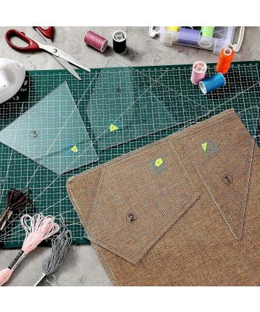 Quilting Template Set - Acrylic Cutting Templates for Sewing Machine - 9x9 Inch Novelty Style Ruler for DIY Patchwork Quilts - Buy Online on GoSupps.com