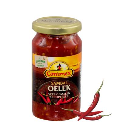 Conimex Conimex Sambal Oelek Indonesian Seasoned Sauces with Ground Chillies 200g (Pack of 6)