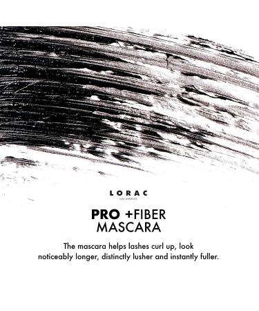 LORAC PRO Plus Fiber Mascara - Black | Curling, Volumizing, Lifting, Lengthening | Buildable Formula - Buy Online on GoSupps.com