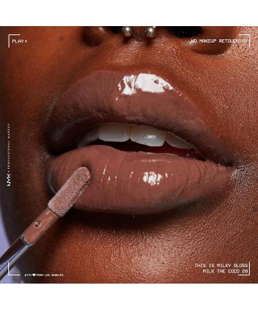 Nyx Professional Makeup Milky Gloss Lip Gloss - 12 Hour Hydration Vegan, Milk The Coco (Dark Chocolate) Milkshakes - Buy Online on GoSupps.com