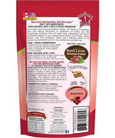 Benny Bullys 776310549156 Plus Cranberry Beef Liver Cat Treats 25g Entry - Buy Online on GoSupps.com