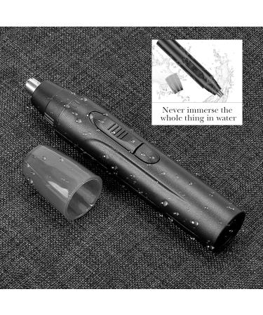 Linkidea Men's Electric Ear and Nose Hair Trimmer - 360 Rounded Blade Safe Hair Removal USB Portable Charging (Black - Buy Online on GoSupps.com