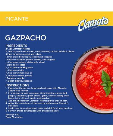 Clamato Picante Tomato Cocktail 64 fl oz Bottles - Pack of 8 - Buy Online on GoSupps.com