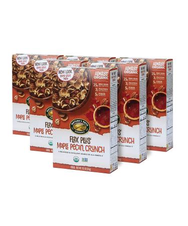 Nature's Path Organic Flax Plus Maple Pecan Crunch Cereal - 11.5 oz (325 g) | Healthy Breakfast Option - Buy Online on GoSupps.com