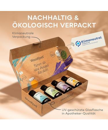 Woodfjord Sauna Infusion Set Bio Classic - 4 Organic Fragrances & Oils (100ml) for Authentic Sauna Experience | Premium Air Test Set - Buy Online on GoSupps.com