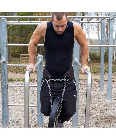 Raigeki Fitness Dip Belt with 106cm Steel Chain - Weight Belt for Strength Training Bodybuilding & Pull-Ups | Includes Training Plans for Men & Women - Buy Online on GoSupps.com