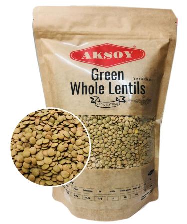 Aksoy Green Whole Lentils 1.25KG 1.25 Kilograms