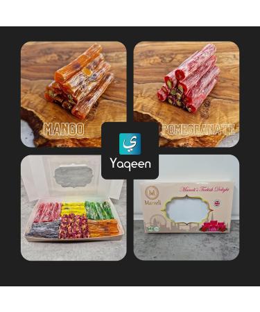 VEGAN Turkish Delight Handcrafted Fingers Sticks 6 Flavors Halal Gluten Free Assorted Fruity Deluxe Mix Lokum Dessert Gourmet Gift Box Soft Candy 270g - Buy Online on GoSupps.com