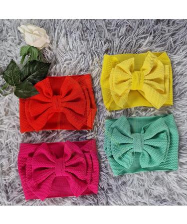 ROYAL ICON Baby Girl Headbands - Luxuriously Soft Bows for Little Princess - Fashionable Comfort for Baby Girls (Pattern 10) - Buy Online on GoSupps.com