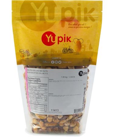 Yupik Roasted Salted Mixed Deluxe Nuts 1 kg Kosher Gluten-Free Non-GMO Savory Blend of Almonds Cashews Brazil Nuts Hazelnuts & Pecans Crunchy Trail Mix Nutritious Protein Snacks 1 kg (Pack of 1) - Buy Online on GoSupps.com