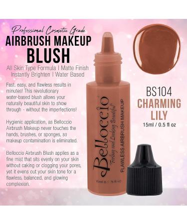 Charming Lily Blush - Half Ounce Bottle | Belloccio Professional Airbrush Makeup - Buy Online on GoSupps.com