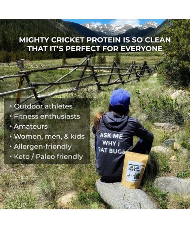 Mighty Cricket Protein Powder. 20g Clean Prebiotic Cricket Protein. No Sugar Low Carbs Gluten & Dairy Free. Keto & Paleo 100% Natural Ingredients. Chocolate 1 lb (Pack of 1) Chocolate 1 Pound (Pack of 1) - Buy Online on GoSupps.com
