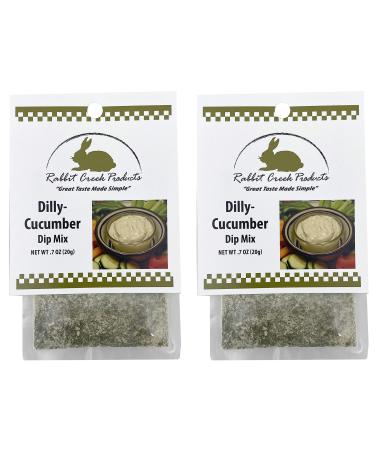 Rabbit Creek Dilly Cucumber Vegetable Dip Mix Pack of 2 - Creamy Cucumber Dill Dip