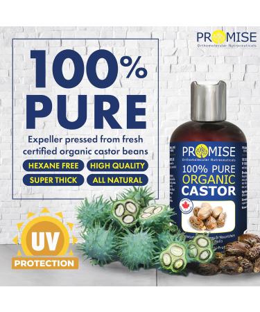 1020ml (34.5oz) ORGANIC GOLDEN CASTOR Oil 100% Pure Certified For Hair Beard Moisturizes Softens Nourishes Skin Hair and Nails Made in Canada No Chemicals Cruelty Free Hexane free (1020ml) 1.02 l (Pack of 1) - Buy Online on GoSupps.com