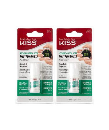Kiss Products Maximum Speed Nail Glue BK135 (2 Pack)
