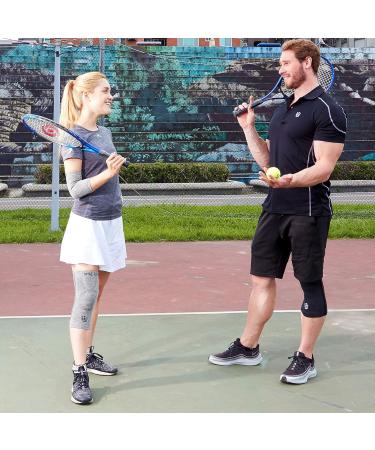 Vital Salveo Knee Compression Sleeve for Swelling Recovery | Knee Brace for Pain Relief in Men & Women | Unisex Sports Support for Running Basketball & Gym (Light Grey XXXL - Buy Online on GoSupps.com