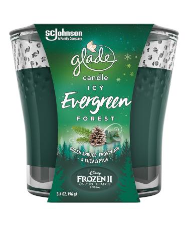 Glade Candle Jar Air Freshener Icy Evergreen Forest 3.4 Oz