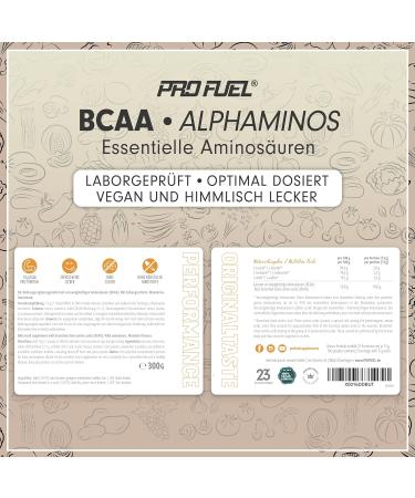 Buy Alphaminos BCAA Powder 2x300g Mandarins - Test Winner Vegan Amino Acids 100% Lab Tested Top Solubility - Profuel Original - Buy Online on GoSupps.com