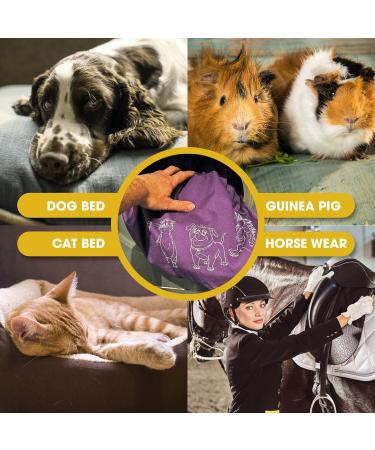 Pet Laundry Bag | Stops Pet Hair Clogs | Jumbo Size Wash Bag with YKK Zip | Ideal for Dogs, Cats, Horses | Purple - Buy Online on GoSupps.com