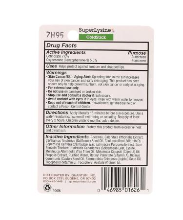 Quantum Health Lysine+ Coldstick 0.17 Ounces each (Value Pack of 2) - Buy Online on GoSupps.com