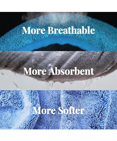 Youlertex Ultra-Pl sch-Mikrofiber Hair Towel for Women - 4-Piece Set | Quick-Dry Twist Turban for Curly Long & Thick Hair | International Shipping Available - Buy Online on GoSupps.com