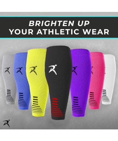 Rymora Calf Compression Sleeves for Women & Men - Leg Pain Relief Support for Fitness Running - Black (One Pair) - Buy Online on GoSupps.com