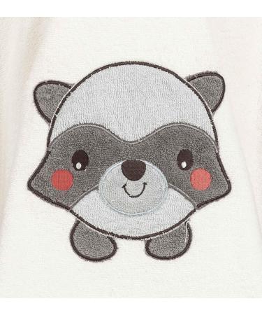 Morning Star Badeponcho for Kids | 100% Cotton Hooded Towel & Bathrobe - Oeko-Tex Certified Cream Raccoon for Ages 1-3 - Buy Online on GoSupps.com
