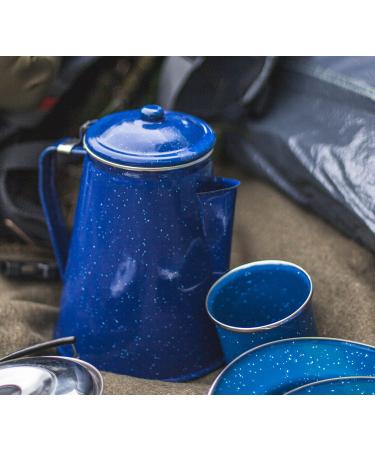 Stansport Blue Enamel Percolator Mugs - Durable Camping Coffee Cups - Buy Online on GoSupps.com