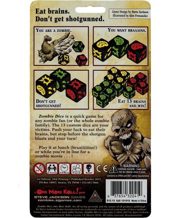 Zombie Dice - Addictively Fun Dice Game for Thrilling Nights - Buy Online on GoSupps.com