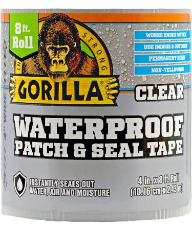 Gorilla 107263 4" x 8' Sealant Tape Clear 4 Pack 4 - Pack - Buy Online on GoSupps.com