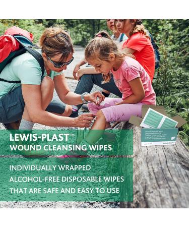 Shop Lewis Plast Premium Non-Alcoholic Saline Antiseptic & Antibacterial Cleaning Towels - 100% Effective for Safe Hygiene | Worldwide Shipping - Buy Online on GoSupps.com