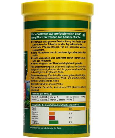 JBL NovoFect 30249 | Complete Food for Herbivorous Aquarium Fish - 1L Tablets | Buy Internationally - Buy Online on GoSupps.com