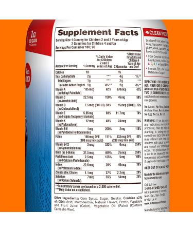 Sundown Kids Marvel Spider-Man Multivitamin Gummies 180 ct | Vitamins A, C, D, E | Gluten-Free, Dairy-Free, Peanut-Free - Buy Online on GoSupps.com