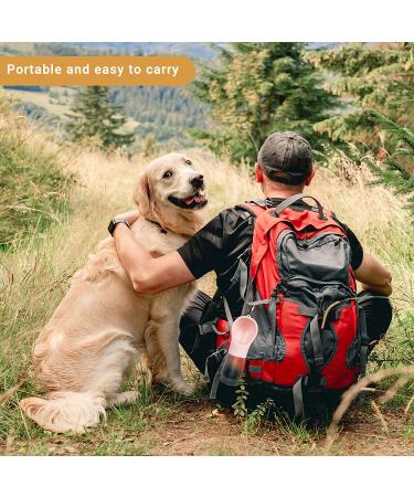 MAEXUS Dog Water Bottle | Portable Travel Bowl for Dogs | Leak Proof Puppy Dispenser | Outdoor Walking, Hiking | Food Grade | 12 Oz, Pink - Buy Online on GoSupps.com