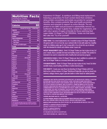 ViSalus Vi-Shape Sweet Cream Shake Mix 22oz - 24 Servings | Nutritional Meal Replacement - Buy Online on GoSupps.com