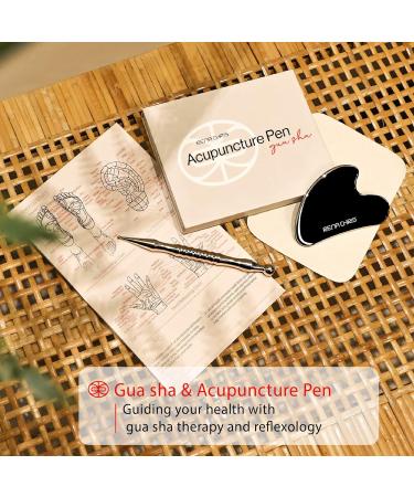 Rena Chris Stainless Steel Gua Sha & Acupuncture Pen | Reflex Zone Massage Tool for Muscle Tension Relief - Buy Online on GoSupps.com