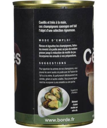 Borde Extra Canned Porcini Mushrooms Box 1/2 - 225 g - Pack of 2 - Buy Online on GoSupps.com