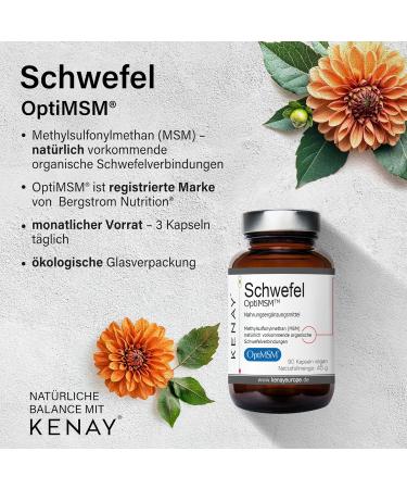 Bergstrom Nutrition Sulfur OptiMSM 90 capsules vegan - Buy Online on GoSupps.com