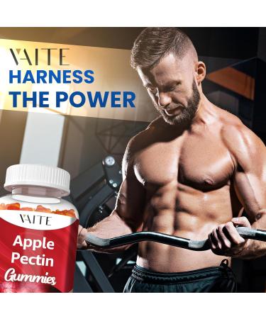 Apple Pectin Gummies - High-Fiber Supplement with 2000mg Natural Cholesterol Lower Support Promotes Digestive Wellness & Stomach Comfort Non-GMO & Gluten Free Herbal Supplements - 60 Vegan Gummy - Buy Online on GoSupps.com