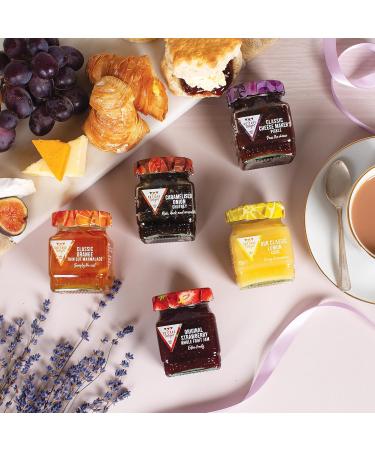 Cottage Delight Five Fabulous Flavours Set - Onion Chutney, Cheese Pickle, Lemon Curd, Marmalade, Strawberry Jam - 105g-115g-113g - Buy Online on GoSupps.com