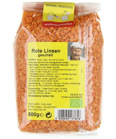 Buy Rapunzel Organic Red Lentils - 500g | Premium Quality International Shipping - Buy Online on GoSupps.com