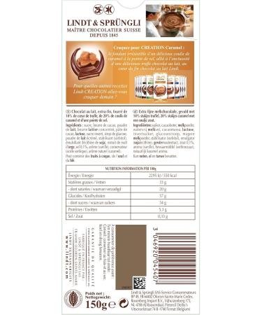  Lindt Lindt Creation le Caramel - 150 g Pack of 2 - Buy Online on GoSupps.com