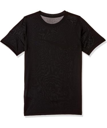 NIKE Boys' Dry Short Sleeve Swoosh Tee - Large, Black/White - Buy Online on GoSupps.com