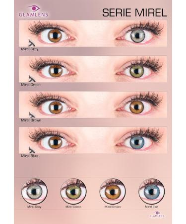 Shop Mirel Gray Contact Lenses - Natural Look Silicone Comfort -1.50 Diopters 14.00mm with Container | Glamlens - Buy Online on GoSupps.com