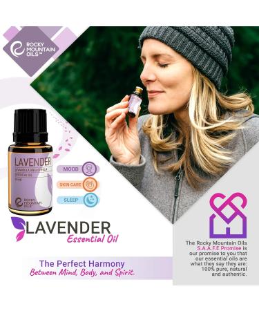 Buy Rocky Mountain Oils Purify Lavender Essential Oil - Organic Diffuser Oil for Aromatherapy | Frankincense & Sage Blend | Perfect for Spa Hotel & Sleep - Buy Online on GoSupps.com