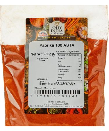 Old India Paprika 100 ASTA 250g - High Quality Spice Blend - 1 Pack - Buy Online on GoSupps.com