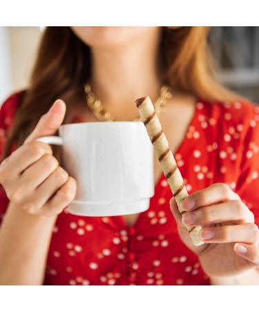 Pirouline Dark Chocolate Rolled Wafers - Gourmet 14 oz | Artisan Snacks - Buy Online on GoSupps.com