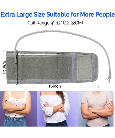 Manual Wrist Blood Pressure Cuff for Home Use | Large Upper Arm Cuff 9-13 Inches | 1pcs - Buy Online on GoSupps.com