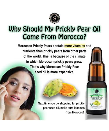 Skalli Essentials Organic Moroccan Prickly Pear Seed Oil | Anti-Aging Face Serum & Dark Circles Under Eye Treatment | Premium Grade Moisturizer (15 mL) - Buy Online on GoSupps.com