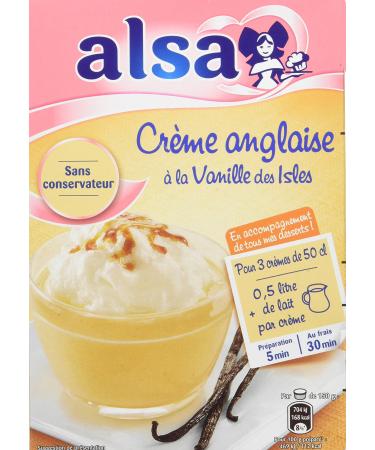 Alsa Preparation English Cream Vanilla of the Isles 3 Sachets 300 g - Pack of 3